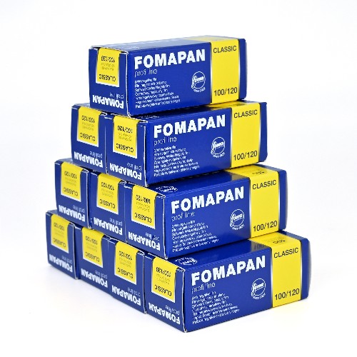 白黒フィルム　FOMA　FOMAPAN100　ブローニー120サイズ　10本組