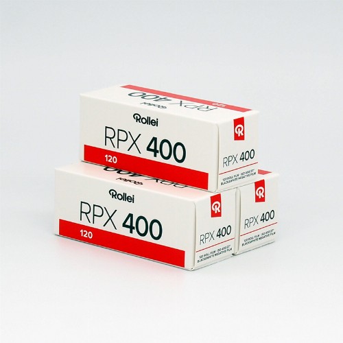2024年3月期限　白黒フィルム　ROLLEI　RPX400　ブローニー120サイズ　3本組