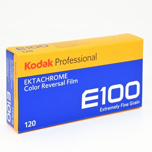 カラーリバーサルフィルム　KODAK　エクタクローム　E100　ブローニー120サイズ　5本パック