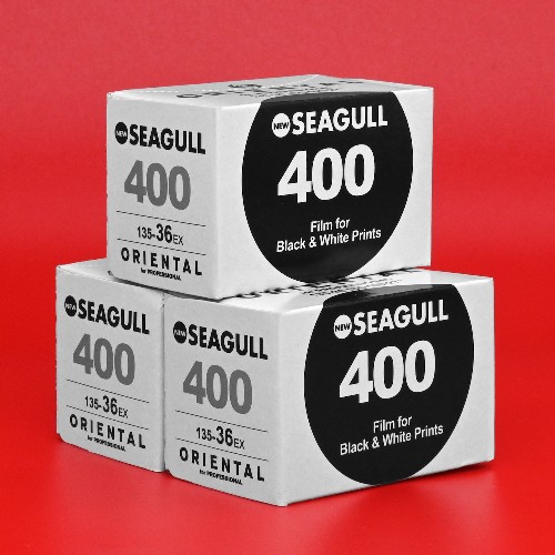 白黒フィルム　ORIENTAL・オリエンタル　NEW SEAGULL400　36枚撮り 3本組