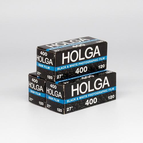 白黒フィルム　HOLGA400　ブローニー120サイズ　3本組