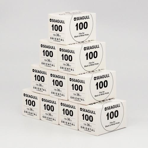 白黒フィルム　ORIENTAL・オリエンタル　NEW SEAGULL100　36枚撮り　10本組