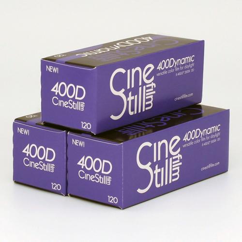 カラーネガフィルム　CINESTILL　400D　120サイズ　3本組