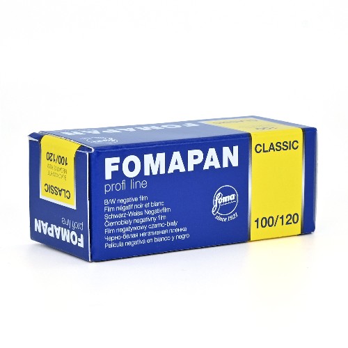 白黒フィルム　FOMA　FOMAPAN100　ブローニー120サイズ　1本