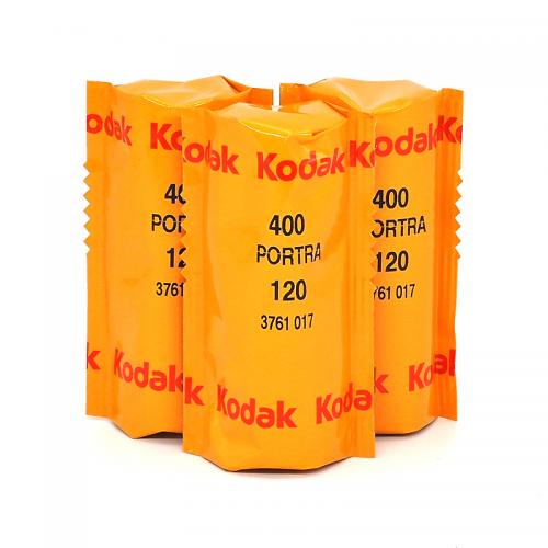 2024年7月期限　カラーネガフィルム　KODAK　PORTRA400　ブローニー120サイズ　3本組
