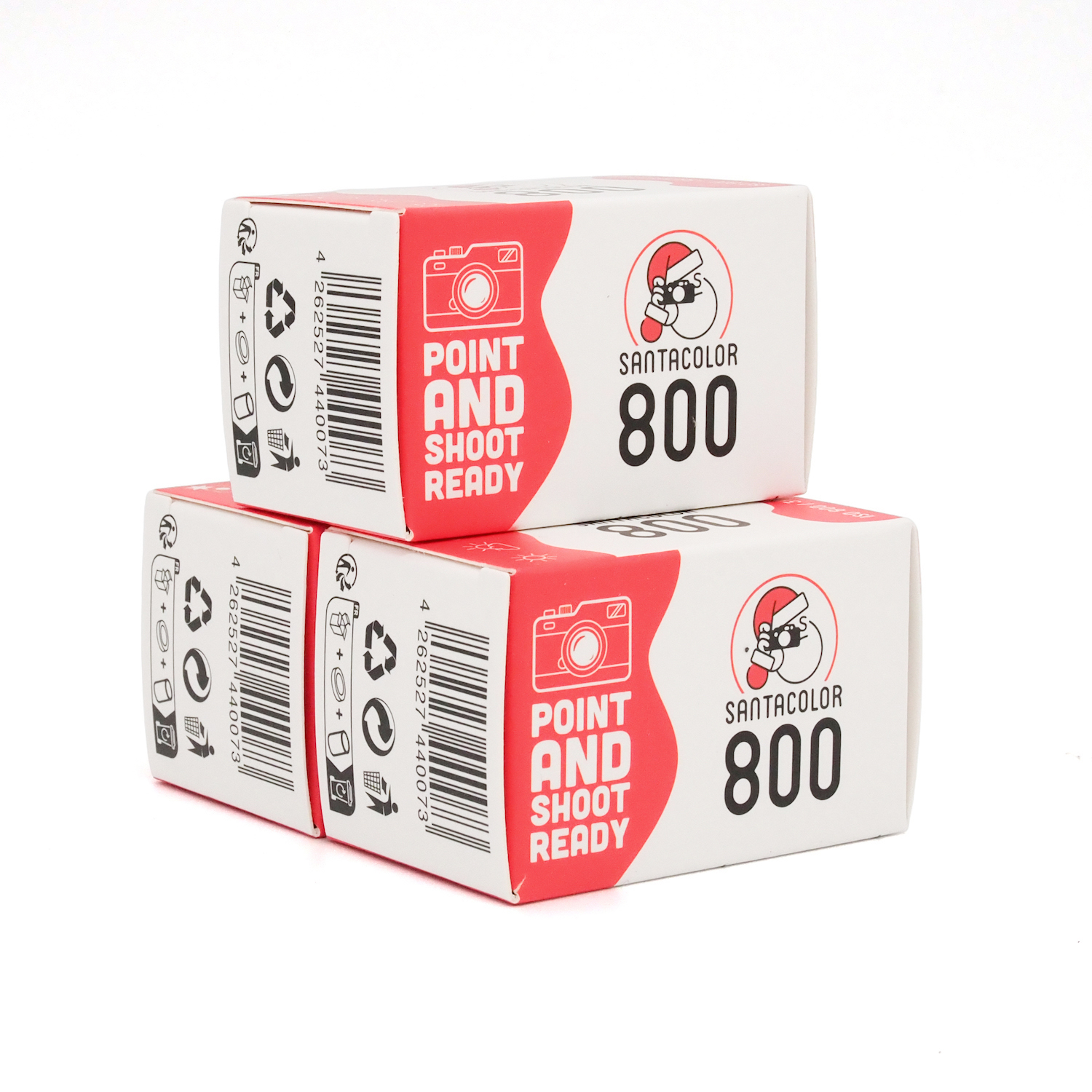 カラーネガフィルム　SANTAFILM・サンタフィルム　SANTACOLOR800　36枚撮り　3本組