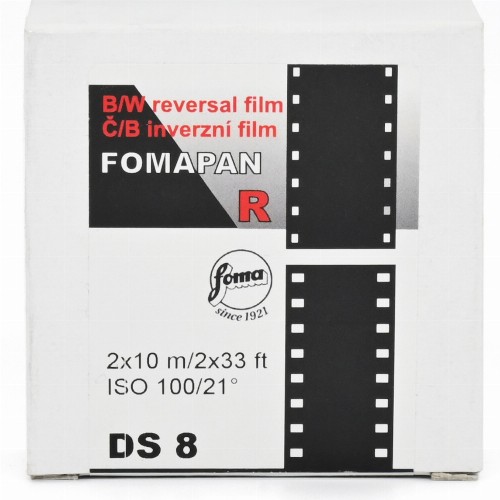 2026年4月期限　白黒リバーサルフィルム　FOMAPAN R100 Double Super　8x10m　DS8　1巻