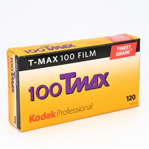 白黒フィルム KODAK T-MAX100　ブローニー120サイズ　5本パック　1箱