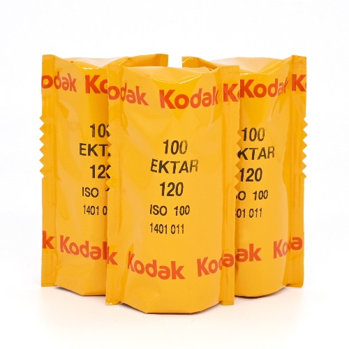 カラーネガフィルム KODAK EKTAR100・エクター100　ブローニー120サイズ　3本組