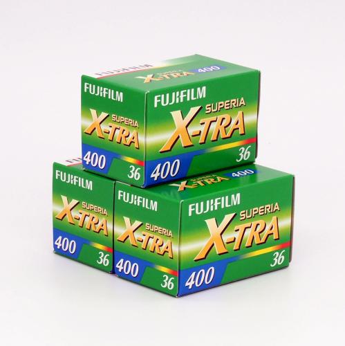 カラーネガフィルム　富士　SUPERIA X-TRA400　36枚撮り　3本組
