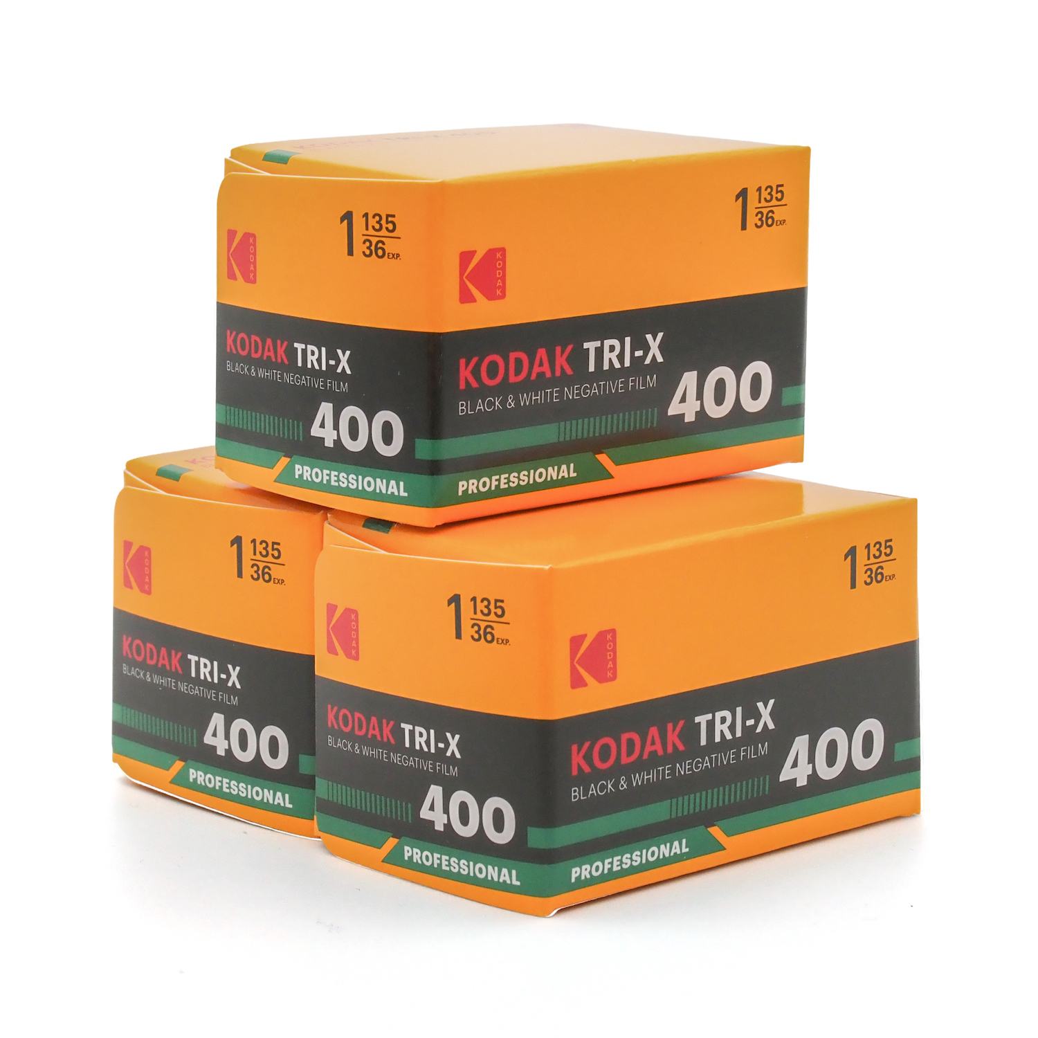白黒フィルム　EASTMAN KODAK　TRI-X 400　36枚撮り　3本組