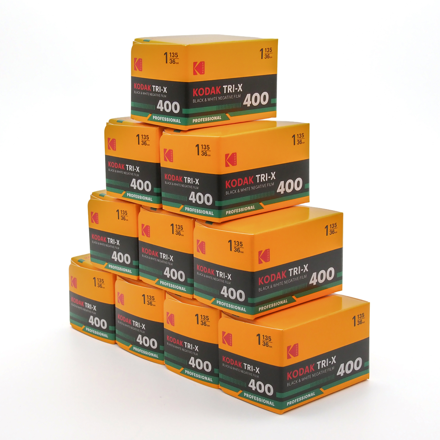 白黒フィルム　EASTMAN KODAK　TRI-X 400　36枚撮り　10本組