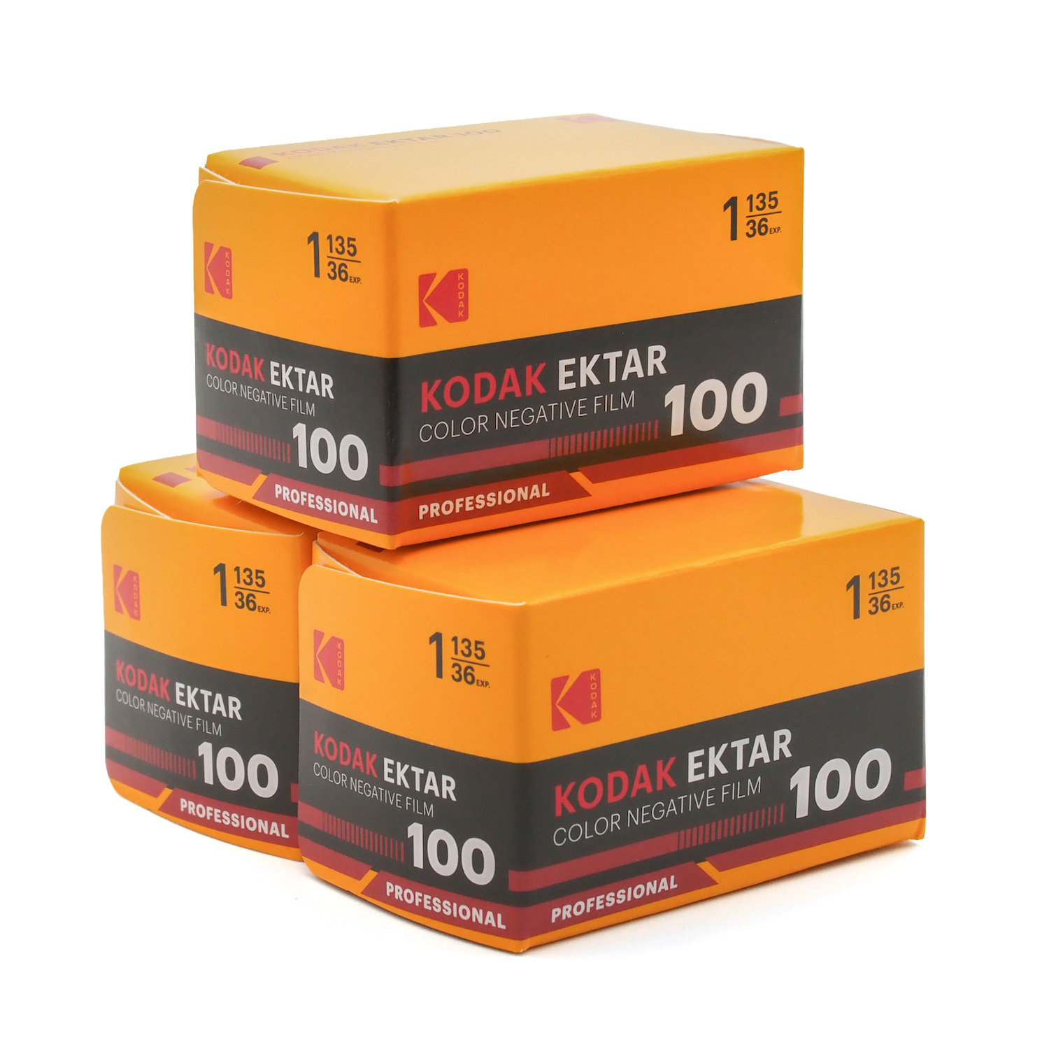 カラーネガフィルム　EASTMAN KODAK　EKTAR100　36枚撮り　3本組