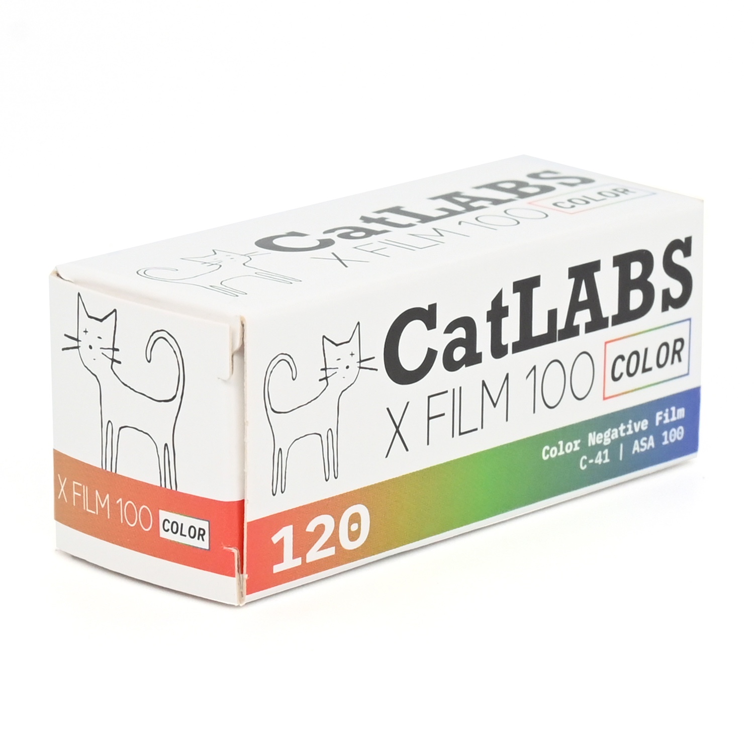 カラーネガフィルム　CatLABS　X FILM 100 COLOR　ブローニー120サイズ　1本