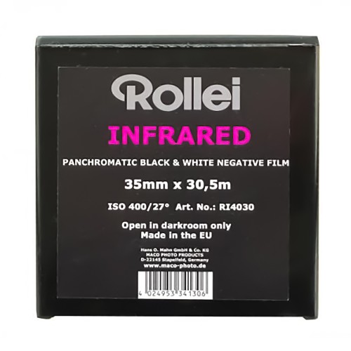 白黒赤外フィルム　ROLLEI　INFRARED400S　30.5m　長巻き1箱