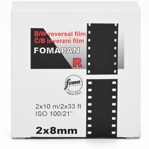 白黒リバーサルフィルム　FOMAPAN R100 Double　8x10m　DN8　1箱