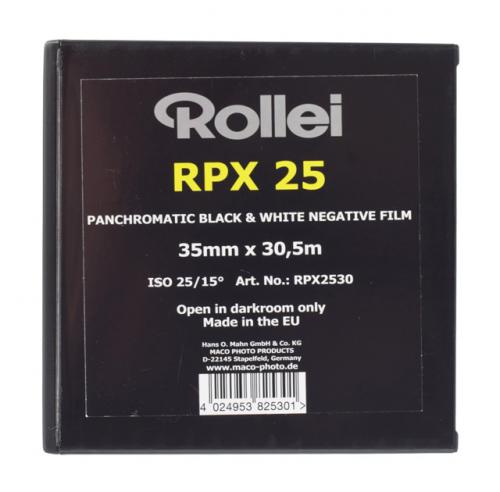 白黒フィルム　ROLLEI　RPX25　135-30.5m　長巻き1箱
