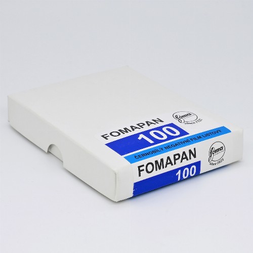 白黒シートフィルム　FOMA・フォマ　FOMAPAN100　4x5サイズ　25枚入り