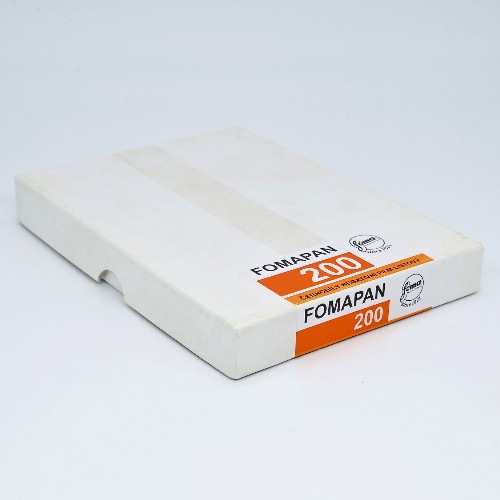 白黒シートフィルム　FOMA・フォマ　FOMAPAN200　4×5サイズ　25枚入り