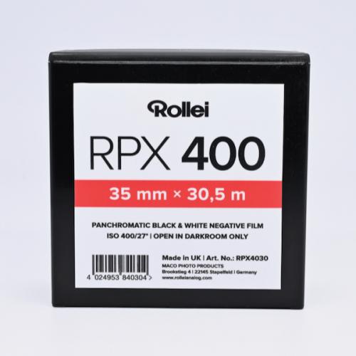 白黒フィルム　ROLLEI RPX400　135-30.5m　長巻き1箱