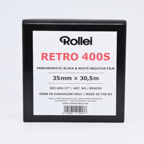 白黒フィルム　ROLLEI　RETRO400S　135-30.5m 　長巻き1箱