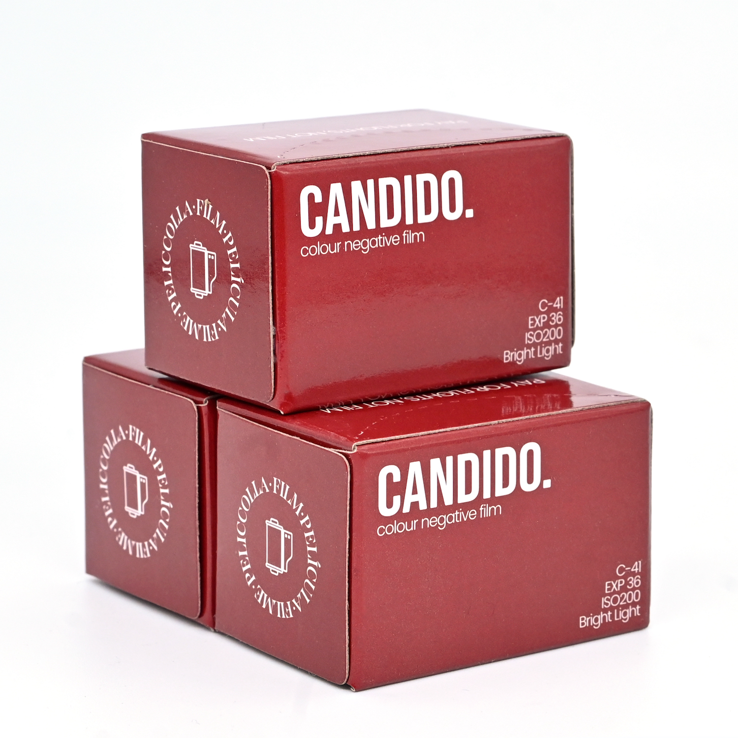 2025年10月期限　カラーネガフィルム CANDIDO 200　24枚撮り　3本組