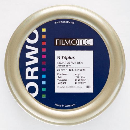白黒フィルム　ORWO・オルヴォ　N74+ (ISO400) 　135-30.5m　長巻き1箱