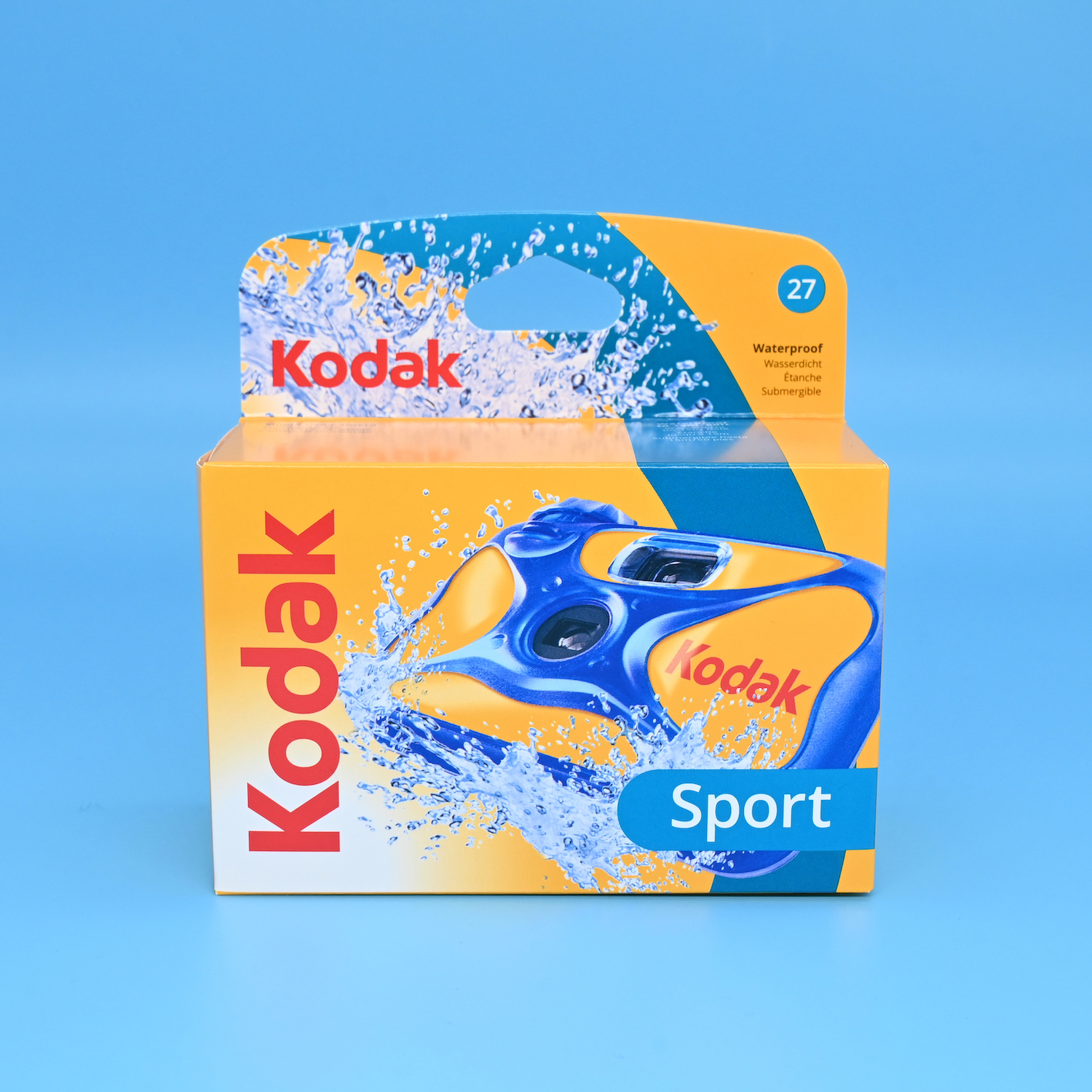 2025年4月期限　コダック　防水使い切りカメラ　WATER AND SPORT　ISO800　27枚撮りx1個
