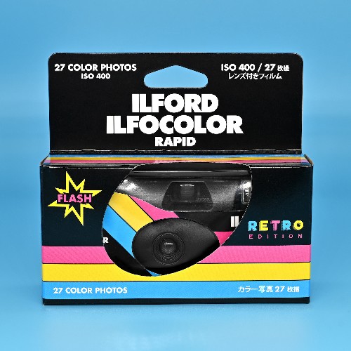 カラーネガ使い切りカメラ　ILFOCOLOR RAPID RETRO 400（黒箱）　27枚撮り　1台
