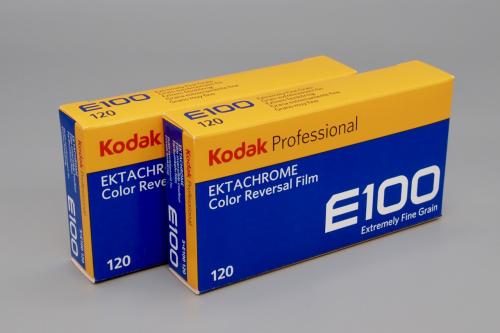 カラーリバーサルフィルム　KODAK　エクタクローム　E100　ブローニー120サイズ　10本組(5本パックx2箱)