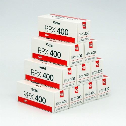 2024年8月期限　白黒フィルム　ROLLEI　RPX400　ブローニー120サイズ　10本組