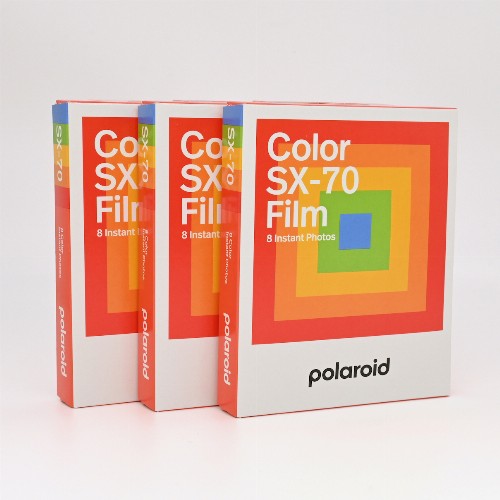 箱潰れ大　POLAROID・ポラロイド　インスタントカラーフィルム　SX-70用　3箱セット
