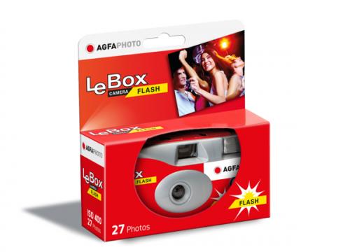 使い切りカメラ　Agfa LeBox 400-27枚撮り フラッシュ付き