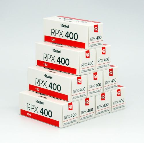 白黒フィルム　ROLLEI　RPX400　ブローニー120サイズ　10本組