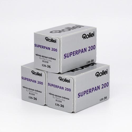 白黒フィルム　ROLLEI　SUPERPAN200　36枚撮り　3本組