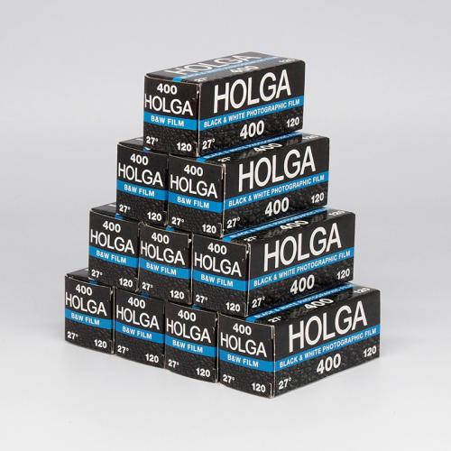 白黒フィルム　HOLGA400　ブローニー120サイズ　10本組