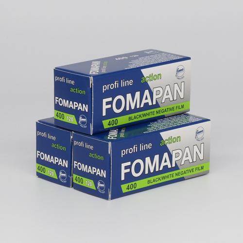 白黒フィルム　FOMA・フォマ　FOMAPAN400　ブローニー120サイズ　3本組