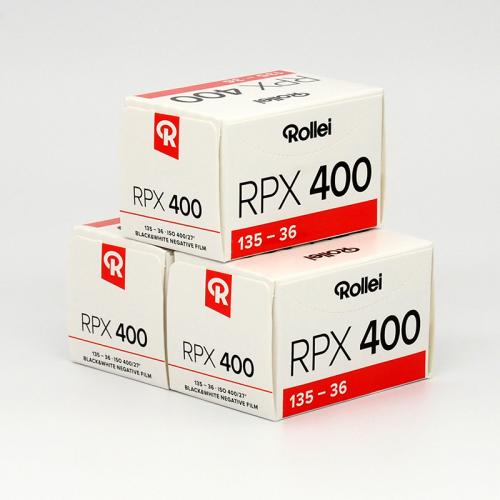 白黒フィルム　ROLLEI　RPX400　36枚撮り　3本組