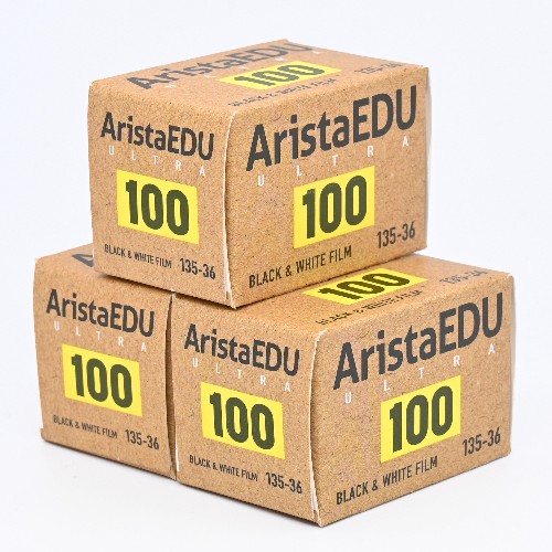 2025年8月期限　白黒フィルム　ARISTA・アリスタ　EDU ULTRA100　36枚撮り　3本組