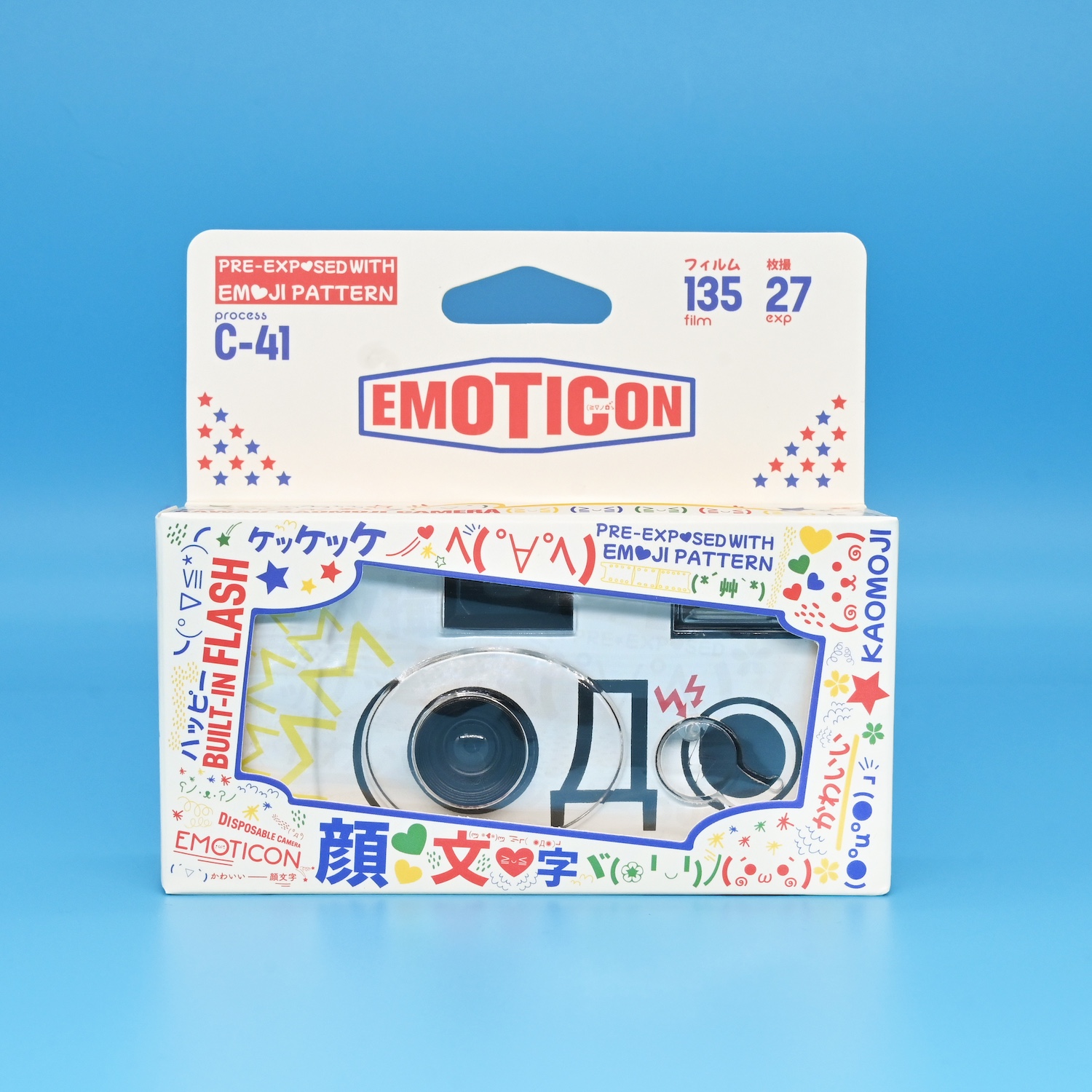 カラーネガ使い切りカメラ　RETO・レトー　EMOTICON400　27枚撮り　1本　27枚撮り　1台