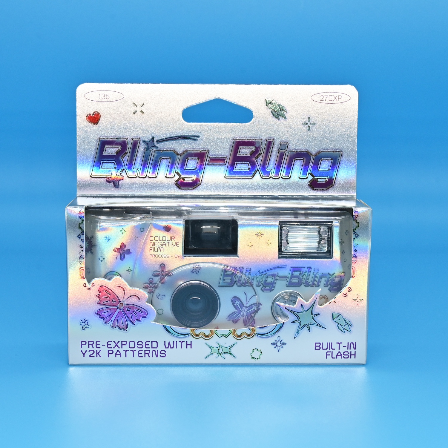 カラーネガ使い切りカメラ　RETO・レトー　BLING-BLING400　27枚撮り　1本　27枚撮り　1台