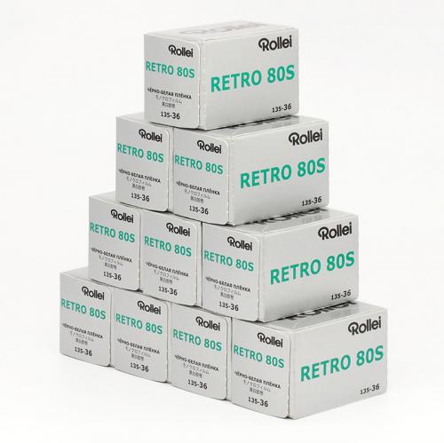 白黒フィルム　ROLLEI　RETRO80S　36枚撮り　10本組