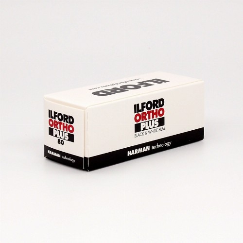 2025年10月期限　白黒フィルム　ILFORD　ORTHO PLUS 80　ブローニー120サイズ 　1本