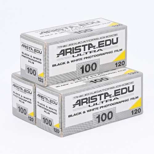 2025年1月期限　白黒フィルム　ARISTA EDU ULTRA100　ブローニー120サイズ　3本組