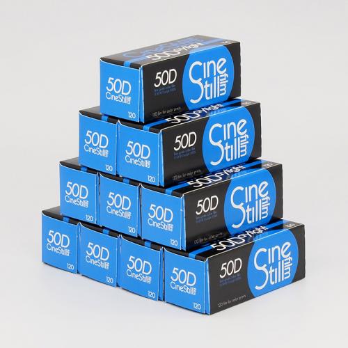 カラーネガフィルム　CINESTILL　50D　ブローニー120サイズ　10本組