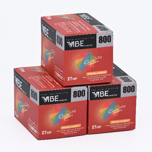 2025年12月期限　カラーネガフィルム　VIBE MAX800　27枚撮り　3本組