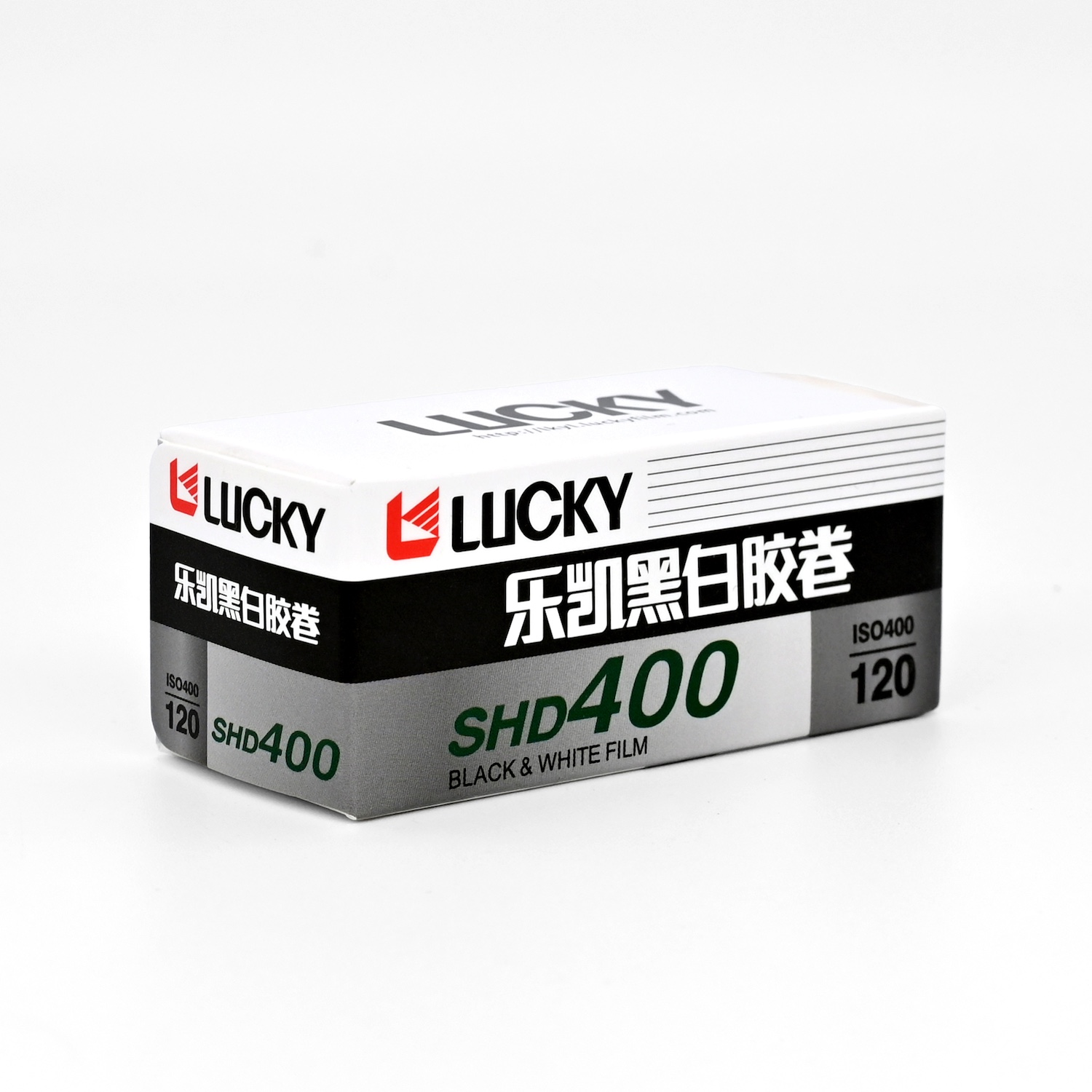 白黒フィルム　LUCKY　SHD400　ブローニー120サイズ　1本