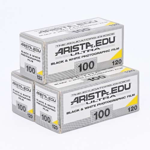 白黒フィルム　ARISTA・アリスタ　EDU ULTRA100　ブローニー120サイズ　3本組