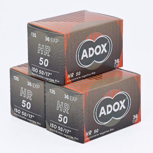 白黒フィルム　ADOX・アドックス　HR-50　36枚撮り　3本組