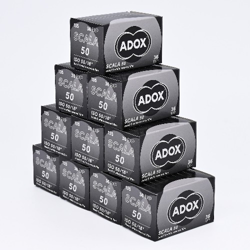 白黒ポジフィルム　ADOX・アドックス　SCALA50　36枚撮り　10本組